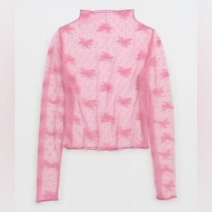 Aerie Level Up Lace Layering T-Shirt